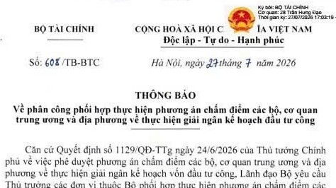 Bộ Tài chính thúc đẩy chấm điểm tự động giải ngân đầu tư công bằng dữ liệu số