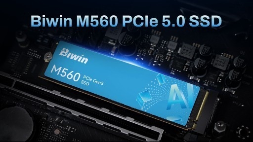 Biwin M560 PCIe 5.0 SSD, giải pháp lưu trữ thế hệ mới