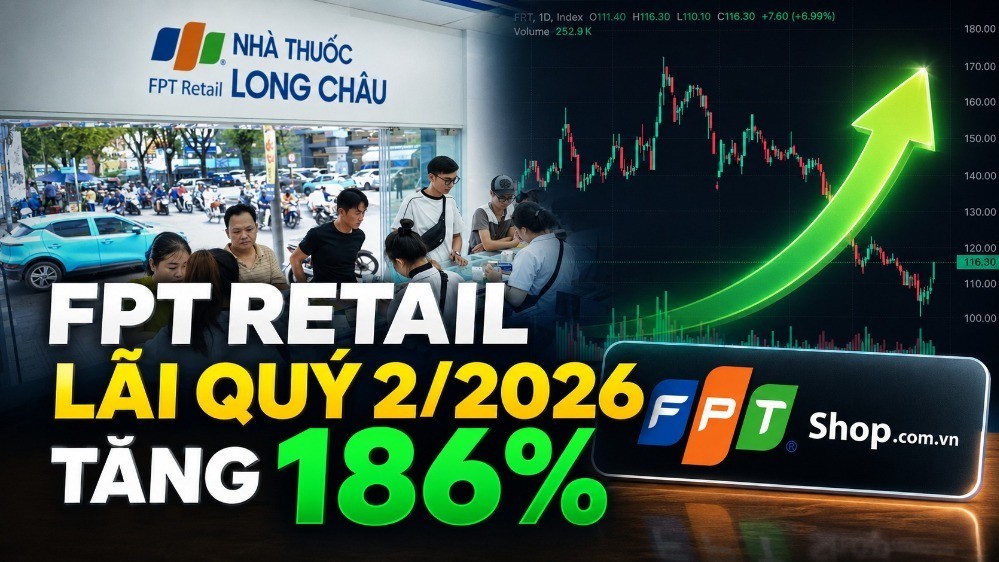 FPT Retail lãi quý 2 tăng 186%, doanh thu online 6 tháng đạt 4.996 tỷ đồng