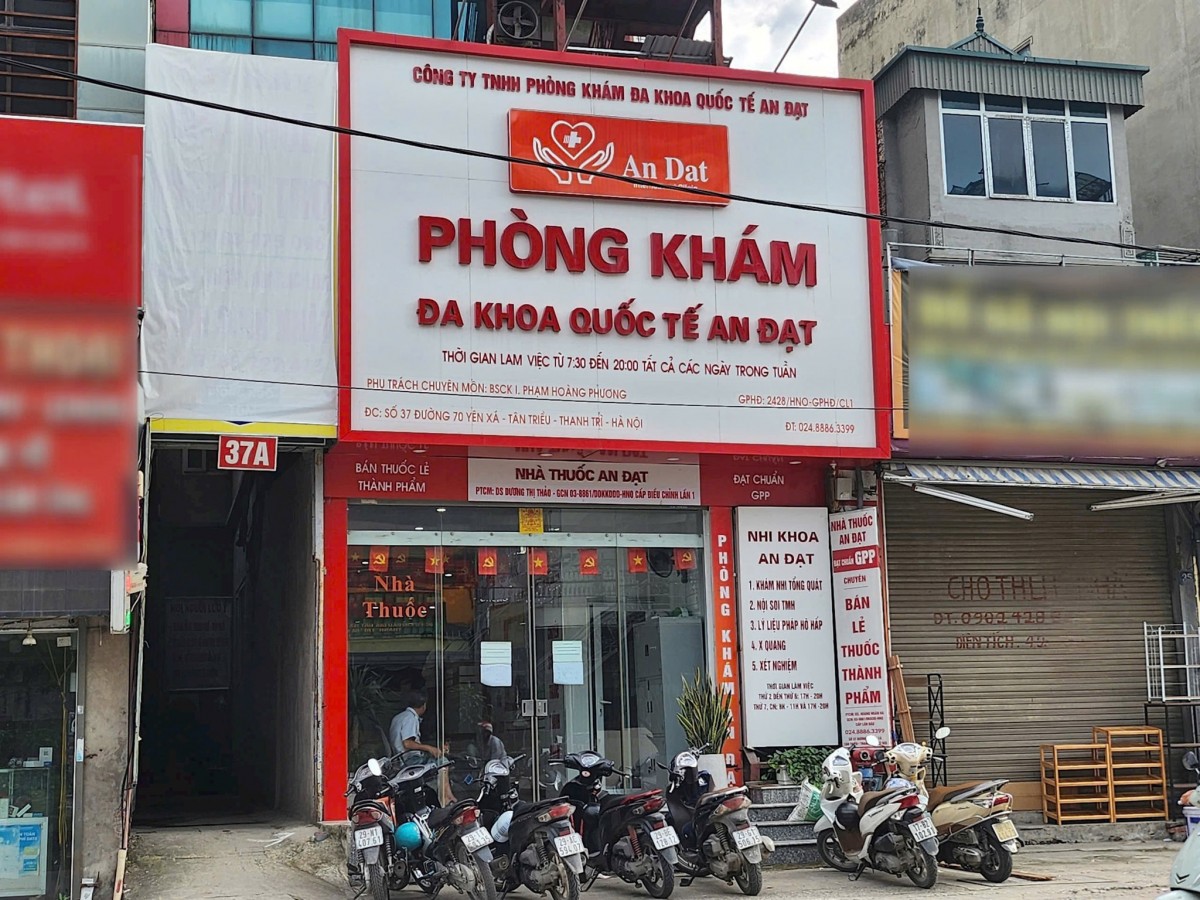 Công ty TNHH Phòng khám Đa khoa Quốc tế An Đạt (Số nhà 37 đường 70 Yên Xá, xã Tân Triều, huyện Thanh Trì, TP Hà Nội (nay là số nhà 37 đường 70 Yên Xá, phường Hà Đông, TP Hà Nội)