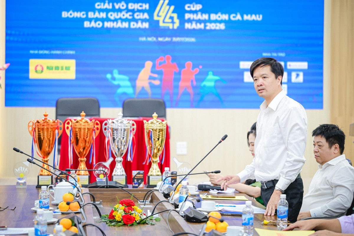 Hải Phòng đăng cai Giải vô địch bóng bàn quốc gia Báo Nhân Dân lần thứ 44