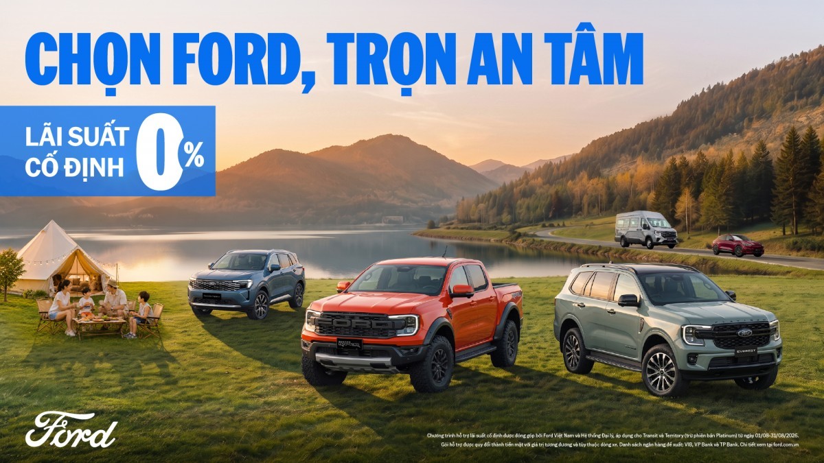 Chào tháng 8, Ford Việt Nam triển khai chương trình ưu đãi mới