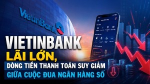 VietinBank lãi lớn, dòng tiền thanh toán suy giảm giữa cuộc đua ngân hàng số