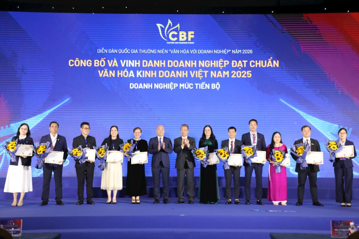 Khởi động xét chọn Doanh nghiệp đạt chuẩn văn hóa kinh doanh Việt Nam 2026
