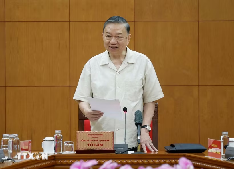 Tổng Bí thư, Chủ tịch nước Tô Lâm phát biểu - Ảnh: TTXVN