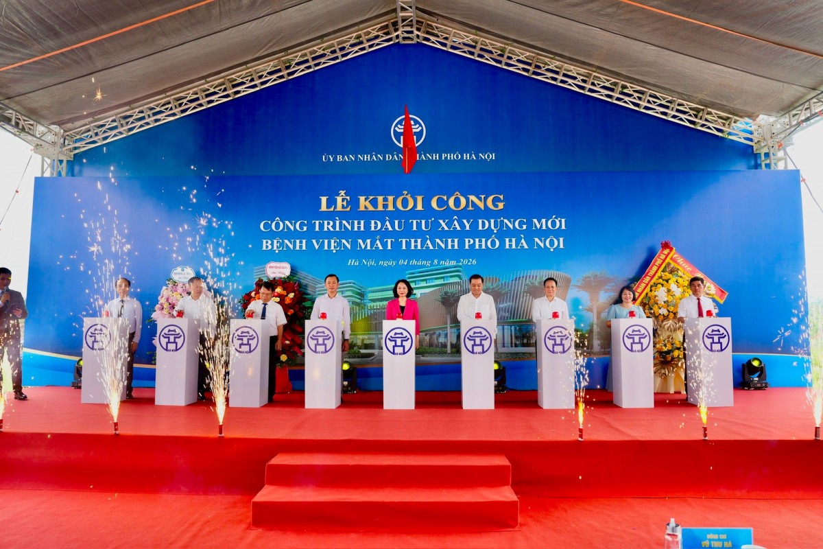 Hoàn thành giải phóng mặt bằng và khởi công dự án xây dựng Bệnh viện Mắt thành phố Hà Nội Hoàn thành giải phóng mặt bằng và khởi công dự án xây dựng Bệnh viện Mắt thành phố Hà Nội