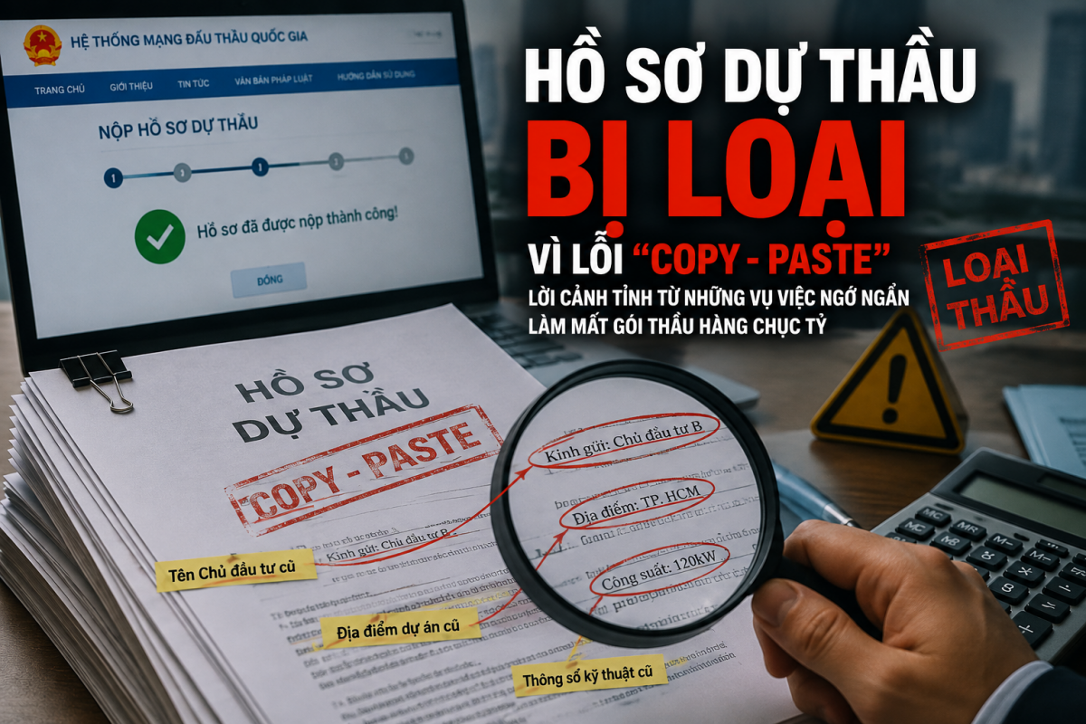 Copy Paste hồ sơ dự thầu và những lỗi cần tránh Copy Paste hồ sơ dự thầu và những lỗi cần tránh