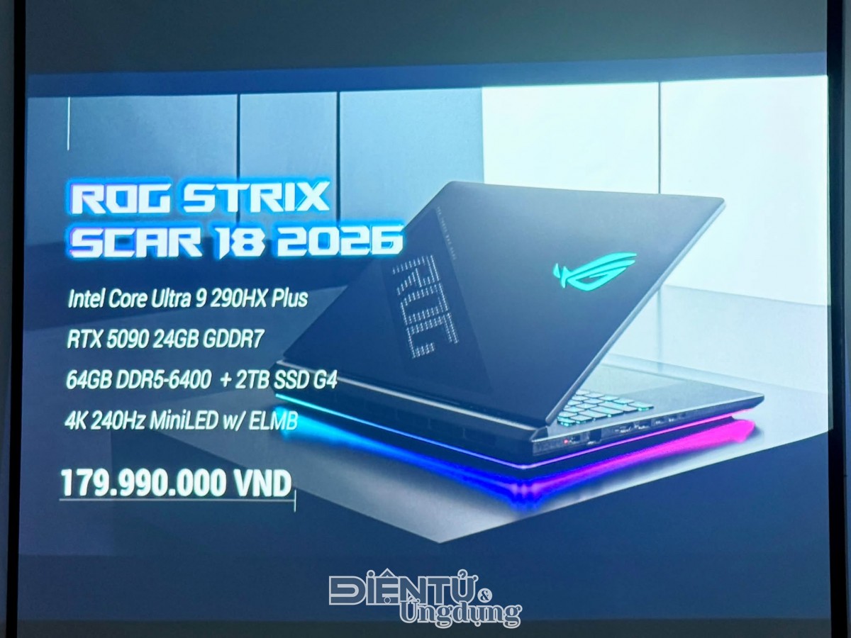 Cùng ‘soi’ mẫu laptop gaming đắt giá nhất nhà ROG