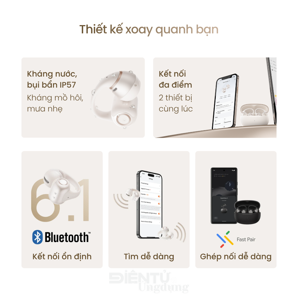 Shokz OpenDots 2, mẫu tai nghe kẹp tai thế hệ mới chính thức ra mắt