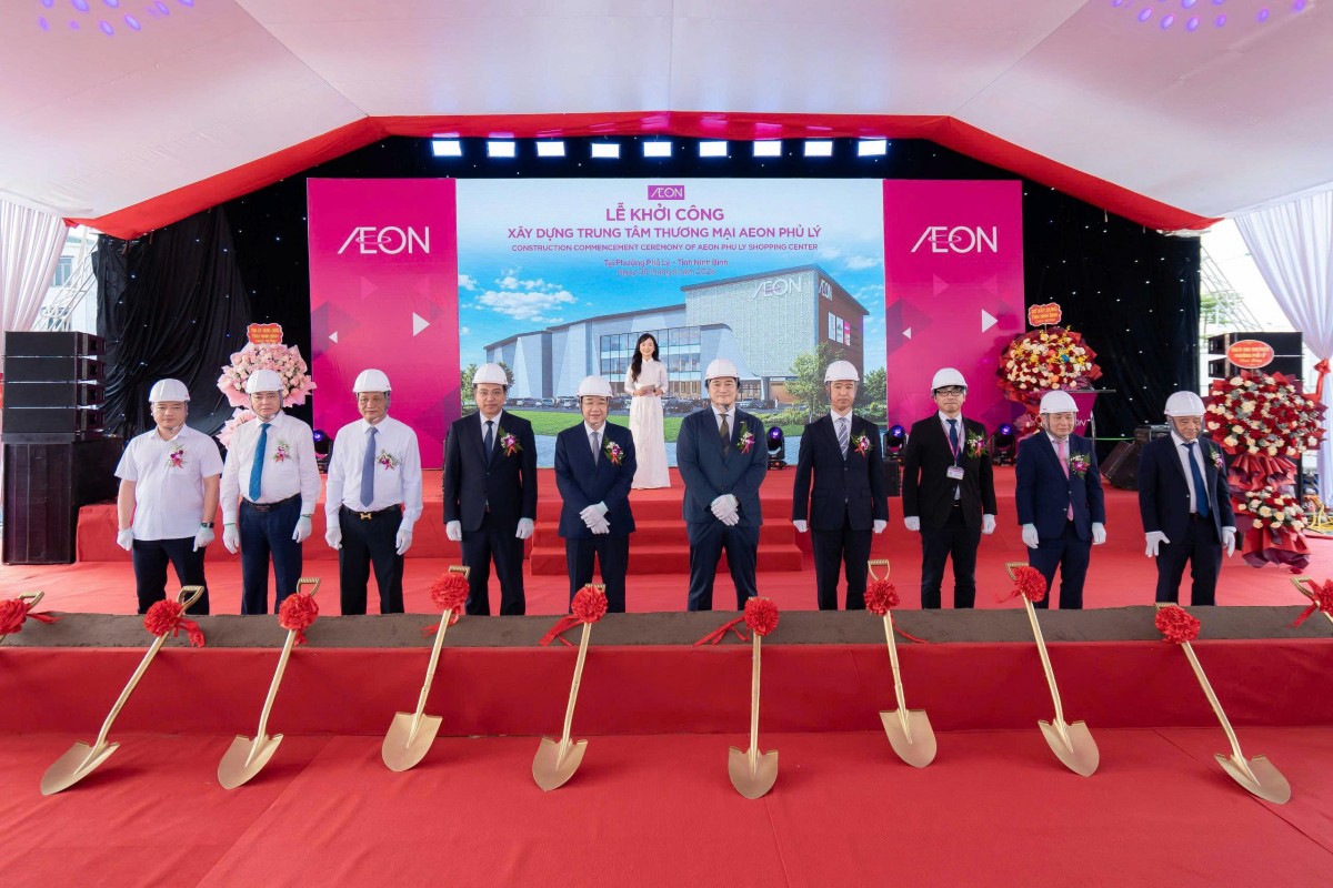 AEON Việt Nam chính thức khởi công trung tâm thương mại hơn 940 tỷ đồng tại Phủ Lý