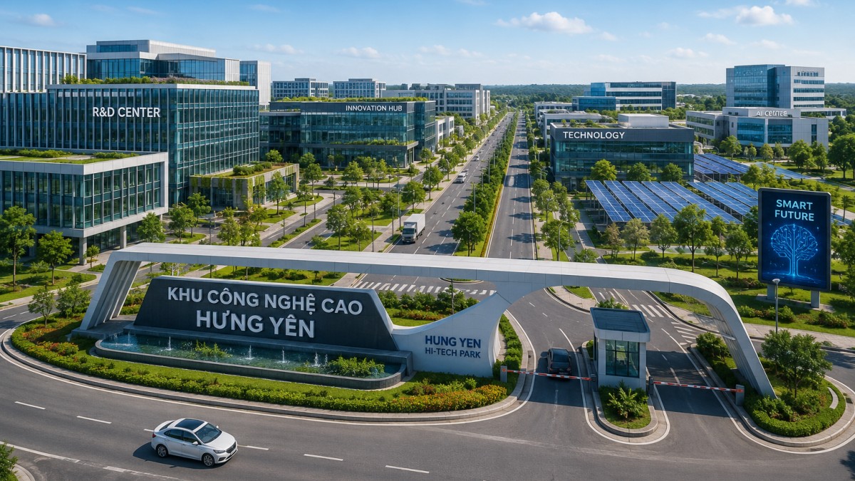 Thành lập Khu Công nghệ cao tỉnh Hưng Yên rộng 496,1 ha