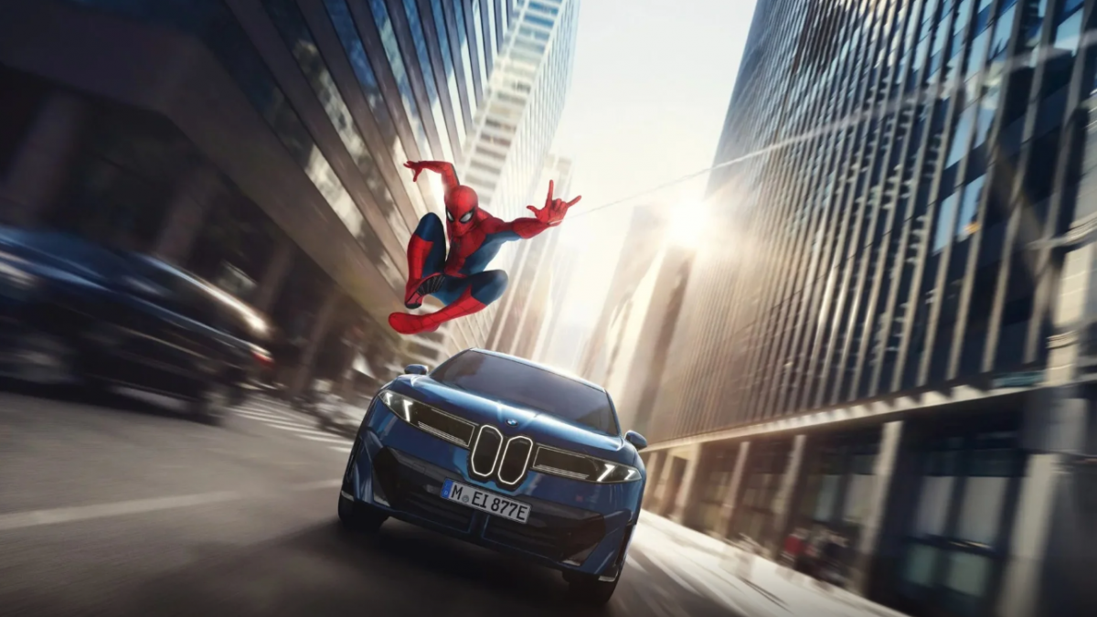 BMW bác bỏ thông tin hoạt ảnh Người Nhện là quảng cáo. Ảnh: BMW.