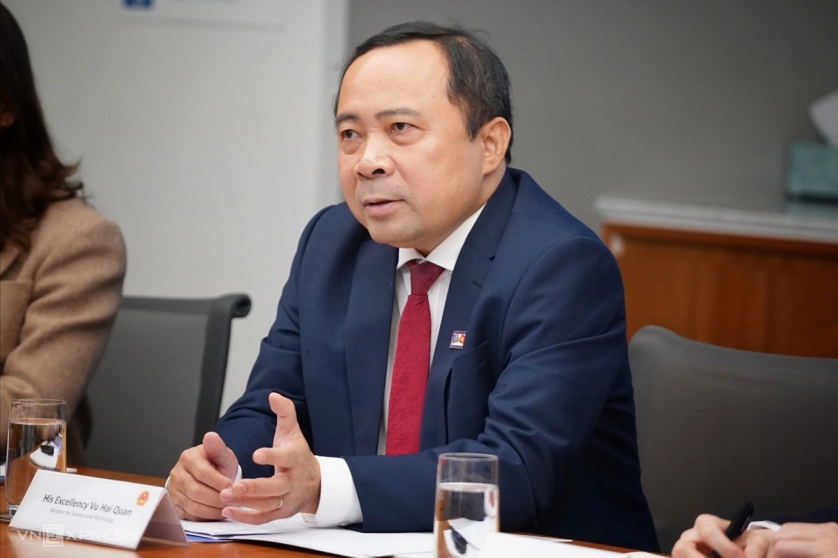 Bộ trưởng Khoa học và Công nghệ Vũ Hải Quân trong buổi làm việc với UTS, tại Sydney ngày 10/8/2026. Ảnh: Lưu Quý