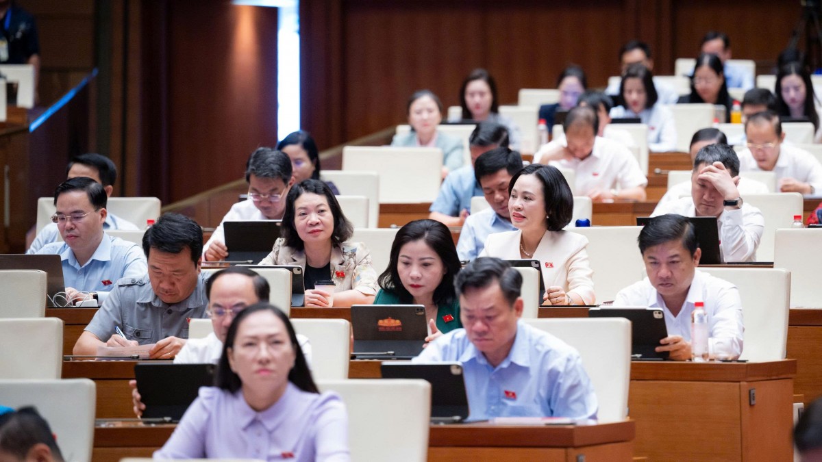 Các đại biểu tham dự phiên thảo luận (quochoi.vn).