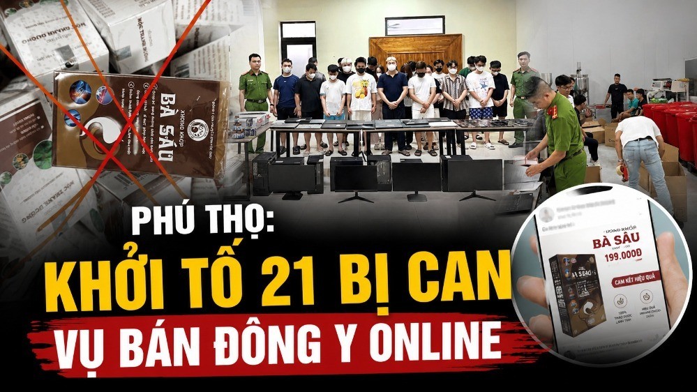 Phú Thọ: Khởi tố 21 bị can trong vụ bán sản phẩm Đông y qua mạng xã hội
