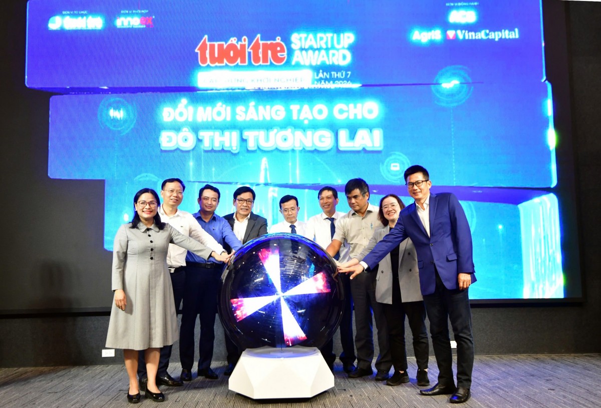 Ban Tổ chức khởi động Tuổi Trẻ Startup Award 2026 tìm startup công nghệ lõi cho đô thị tương lai. Ảnh Quang Định