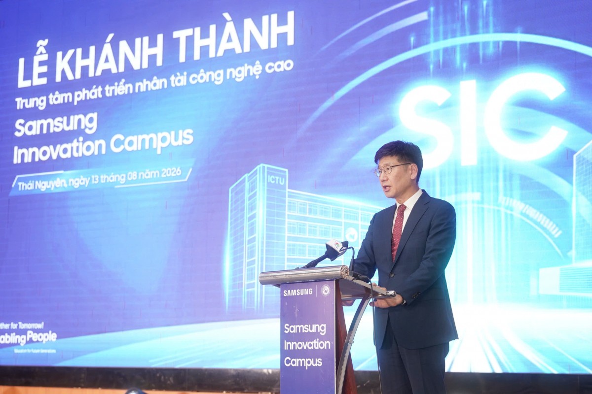 Samsung mở rộng hệ sinh thái đào tạo nhân lực công nghệ cao tại Thái Nguyên Samsung mở rộng hệ sinh thái đào tạo nhân lực công nghệ cao tại Thái Nguyên