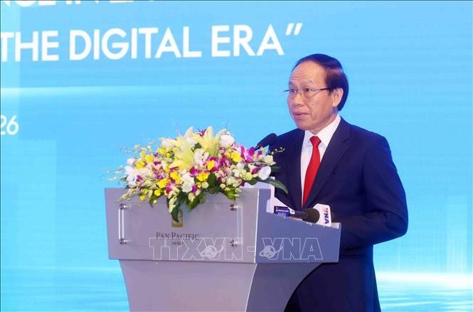 Phó Thủ tướng Lê Tiến Châu phát biểu. Ảnh: Phạm Kiên/TTXVN