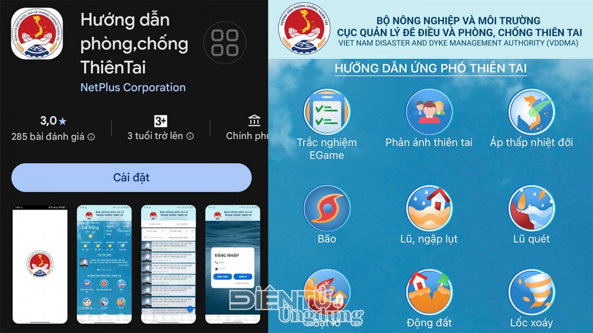 Ra mắt ứng dụng 'Hướng dẫn phòng, chống thiên tai' cho người dân