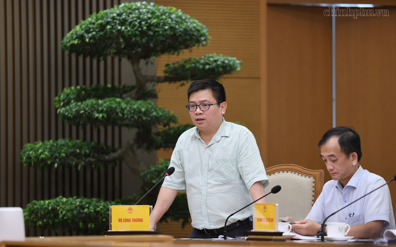 Thứ trưởng Bộ Công Thương Trương Thanh Hoài phát biểu - Ảnh: chinhphu.vn