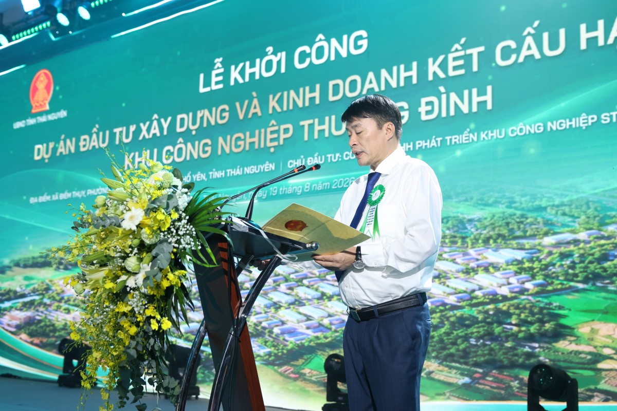 Tập đoàn Stavian khởi công Khu công nghiệp Thượng Đình hơn 2.486 tỷ đồng tại Thái Nguyên