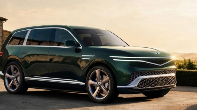 Genesis GV90 SUV điện 7 chỗ mạnh 660 mã lực