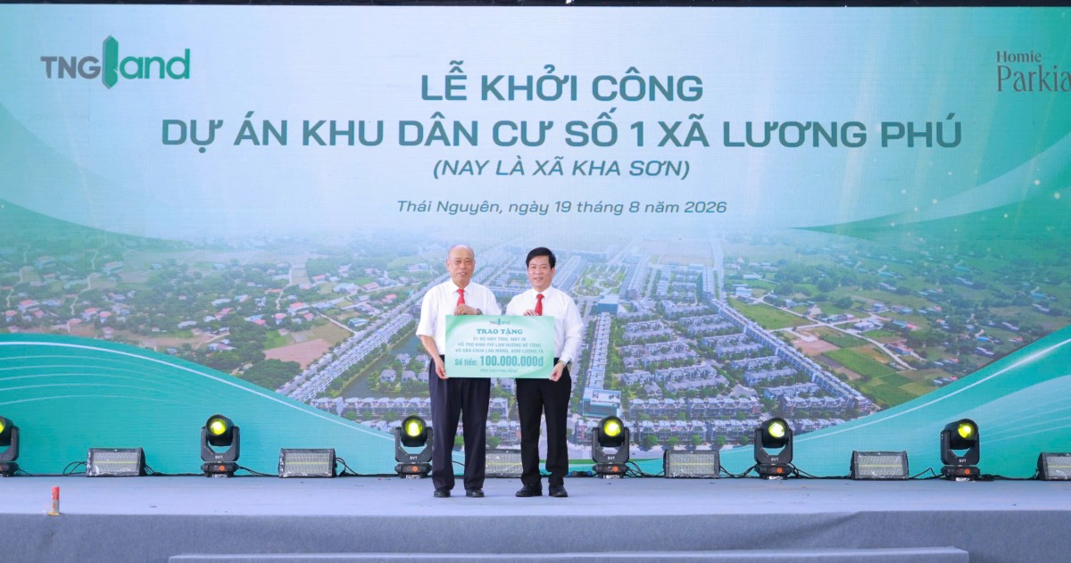TNG Land khởi công Homie Parkia – dự án khu dân cư 437 tỷ đồng tại xã Kha Sơn, Thái Nguyên