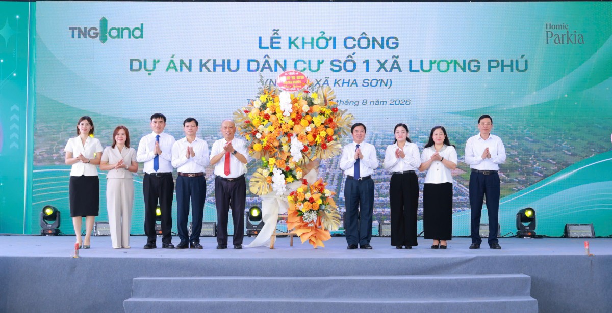 TNG Land khởi công Homie Parkia – dự án khu dân cư 437 tỷ đồng tại xã Kha Sơn, Thái Nguyên