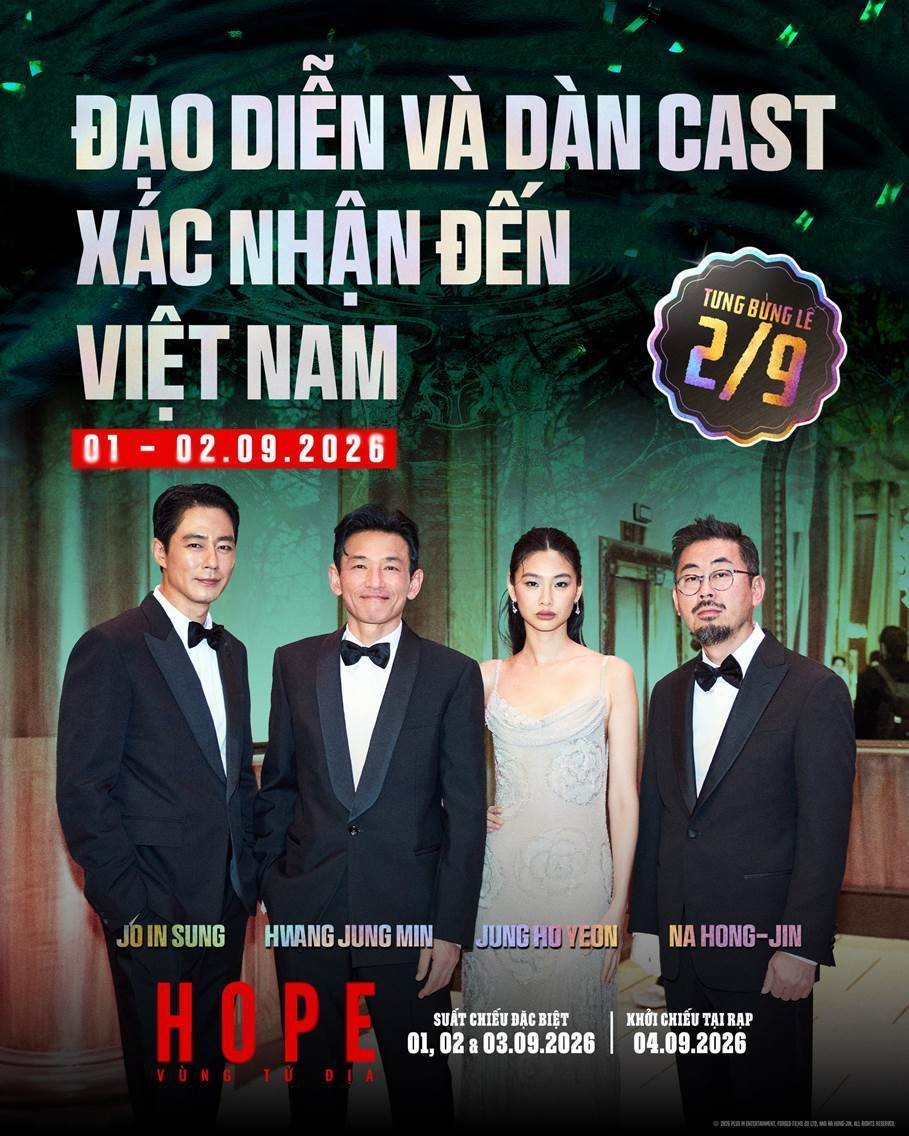 Dàn sao bom tấn Hope Vùng tử địa đổ bộ Việt Nam đầu tháng 9 Dàn sao bom tấn Hope Vùng tử địa đổ bộ Việt Nam đầu tháng 9