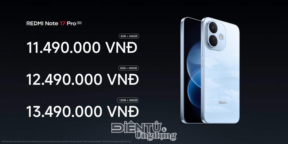 Xiaomi ra mắt dòng REDMI Note 17 Series với viên pin khủng lên đến 10.000mAh