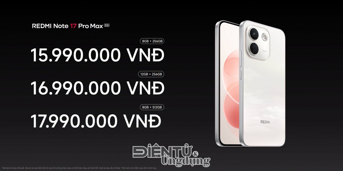 Xiaomi ra mắt dòng REDMI Note 17 Series với viên pin khủng lên đến 10.000mAh