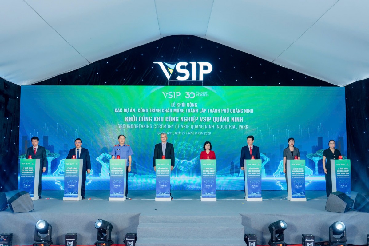 Khởi công Khu công nghiệp VSIP Quảng Ninh rộng hơn 448 ha