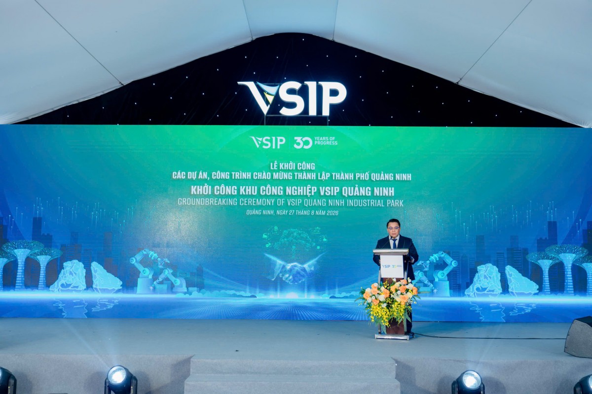 Khởi công Khu công nghiệp VSIP Quảng Ninh rộng hơn 448 ha