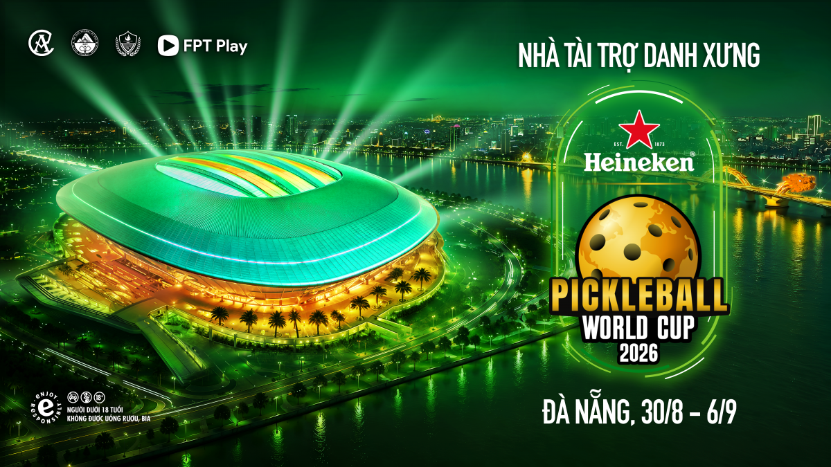 Heineken Pickleball World Cup 2026: không gian kết nối cộng đồng trong nước và quốc tế Heineken Pickleball World Cup 2026: không gian kết nối cộng đồng trong nước và quốc tế