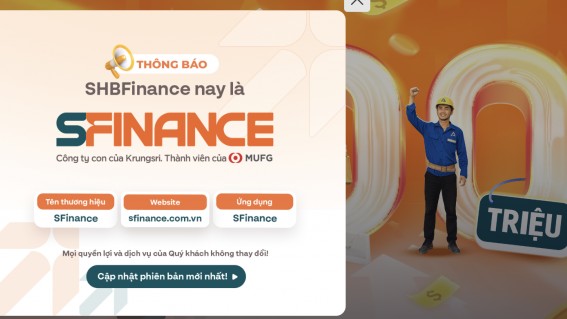 SHB Finance chính thức đổi tên thành SFinance sau thương vụ 3.600 tỷ đồng