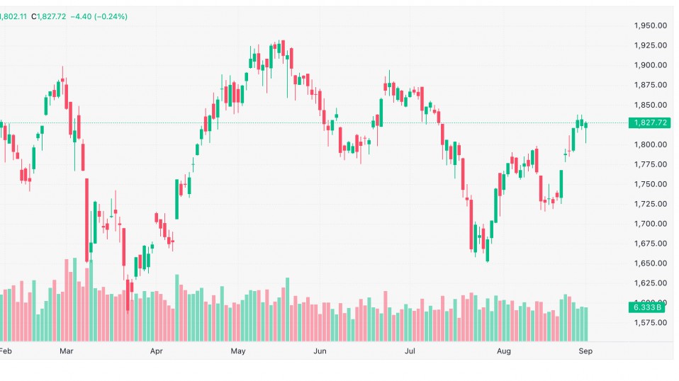 Chứng khoán 3/9: VN-Index lùi về 1.827 điểm, nhóm tài chính giảm sâu