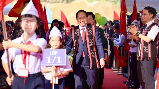 Khánh thành trường nội trú liên cấp Tây Giang, mở lối đến trường cho trẻ vùng cao