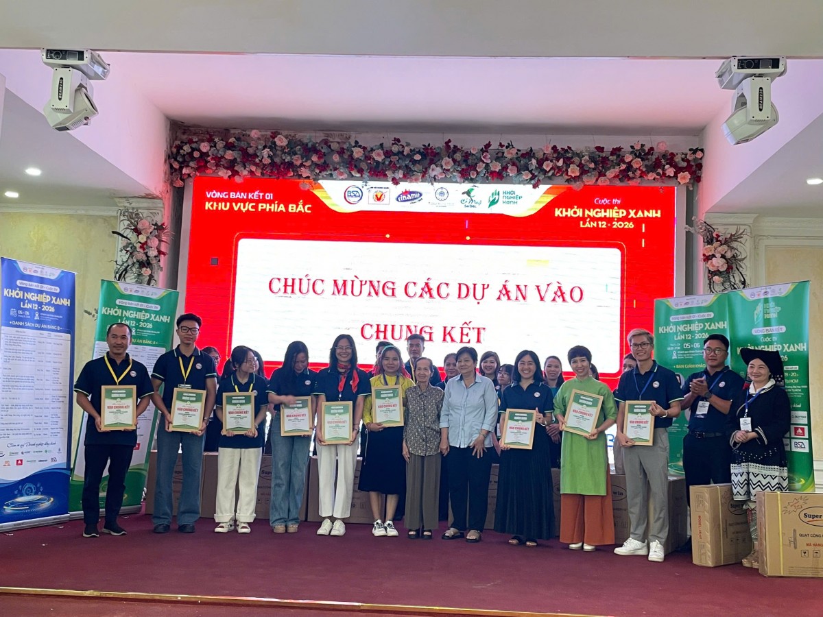 9 dự án phía Bắc giành vé vào Chung kết Khởi nghiệp Xanh 2026