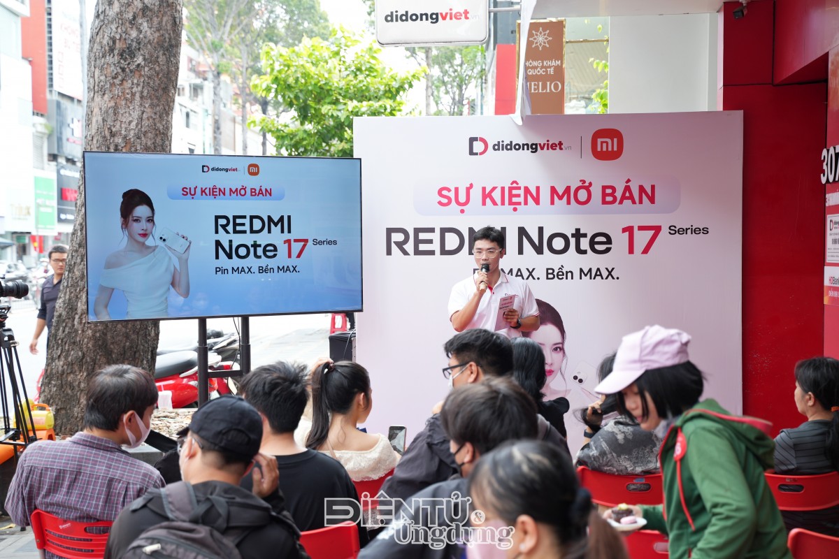 Di Động Việt mở bán REDMI Note 17 series, giá ưu đãi chỉ từ 5,49 triệu đồng