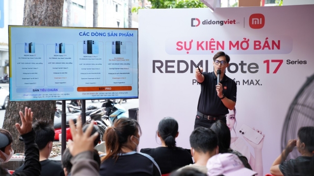 Di Động Việt mở bán REDMI Note 17 series, giá ưu đãi chỉ từ 5,49 triệu đồng