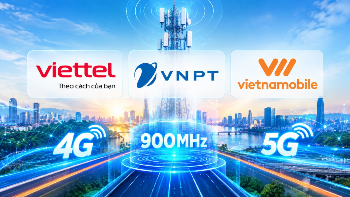 Ba nhà mạng chi hơn 3.000 tỷ đồng cho băng tần 900 MHz