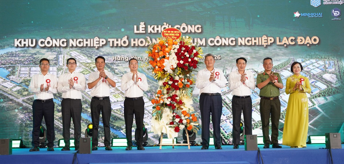 Hưng Yên khởi công 2 dự án công nghiệp gần 6.000 tỷ đồng Hưng Yên khởi công 2 dự án công nghiệp gần 6.000 tỷ đồng
