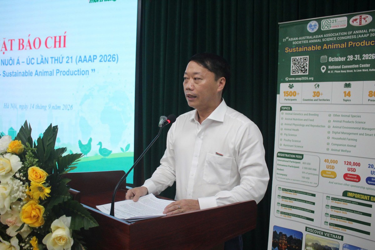 Việt Nam đăng cai Hội nghị Khoa học Chăn nuôi Á-Úc lần thứ 21
