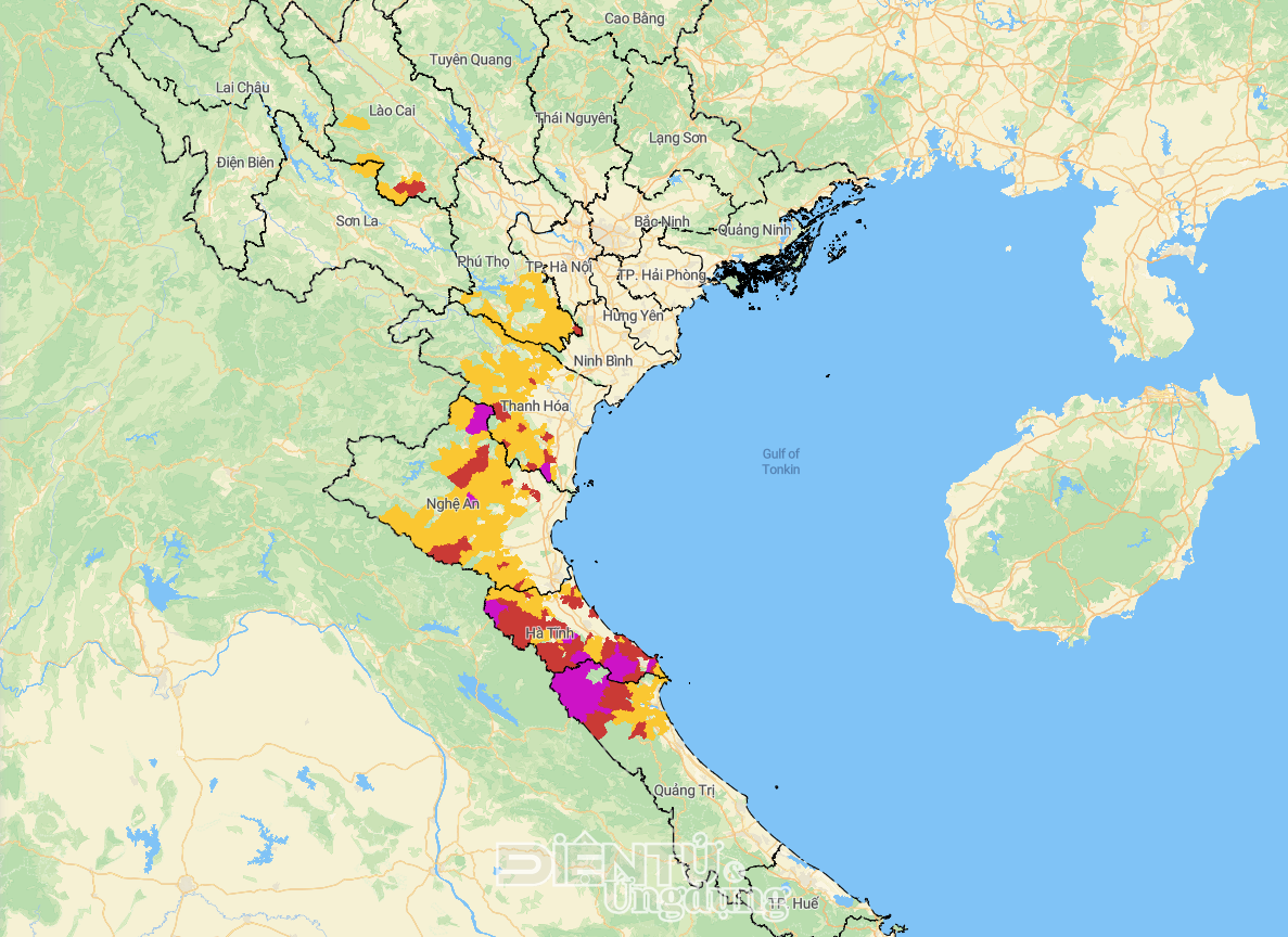 56,1 triệu tin nhắn đã được gửi đến người dân khu vực chịu ảnh hưởng