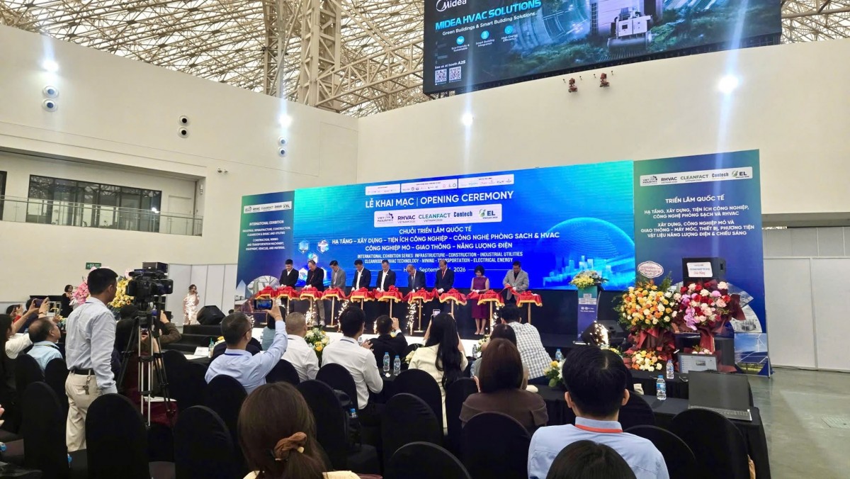 Hơn 500 gian hàng quy tụ tại Viet Industry – Cleanfact & RHVAC Vietnam 2026