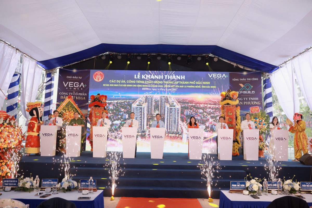 Bắc Ninh khánh thành dự án nhà ở xã hội Vegahomes dành cho công nhân
