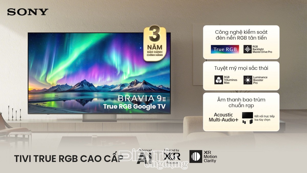 Sony BRAVIA 9 II được vinh danh “King of RGB LED TV 2026”