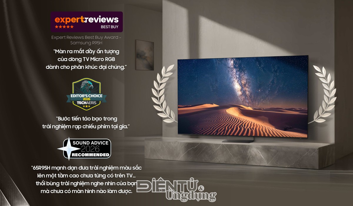 TV Samsung 2026 chinh phục chuyên gia quốc tế 