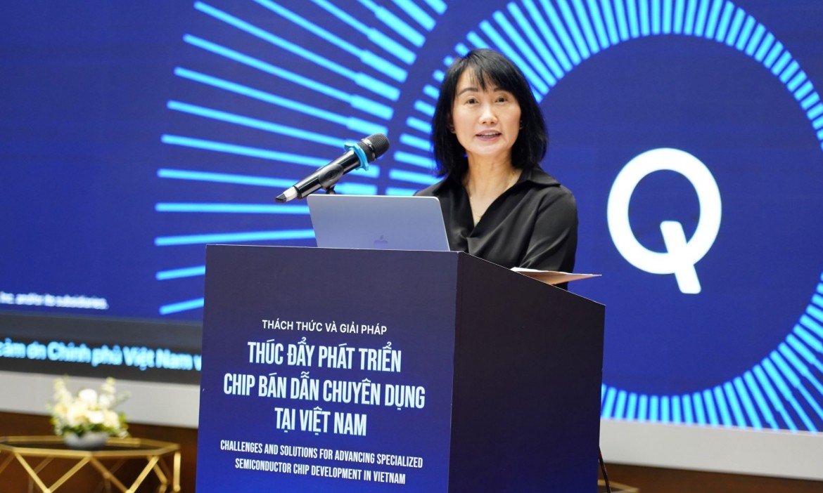 Bà An Chen, Phó Chủ tịch phụ trách Công nghệ và R&D của Qualcomm.