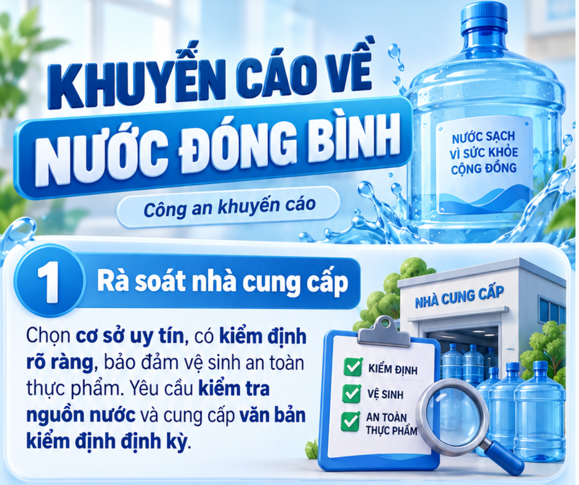 Cách nhận biết nước đóng bình an toàn cho gia đình Cách nhận biết nước đóng bình an toàn cho gia đình
